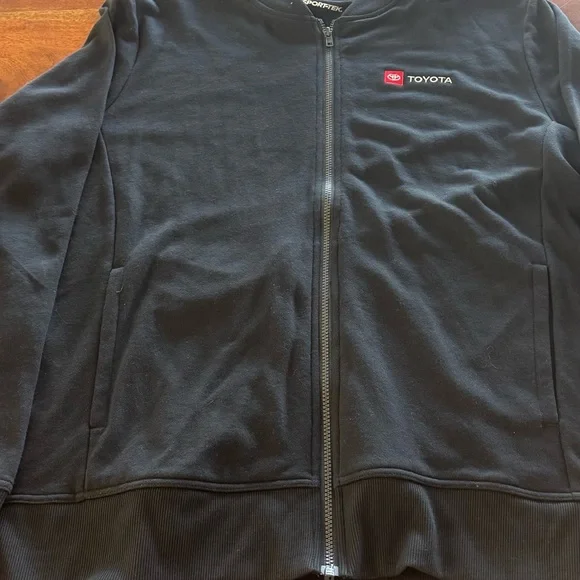 Sport-Tec Jacket Unisex XXL Black Super Cozy Fleece Full Zip with Toyota logo - Picture 1 of 6